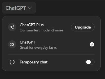Protecting Your Privacy: How to Opt Out of ChatGPT's Data Collection 2 ChatGPT Options Menu