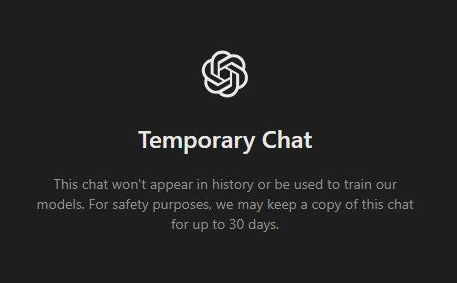 Protecting Your Privacy: How to Opt Out of ChatGPT's Data Collection 3 Temporary Chat Notice